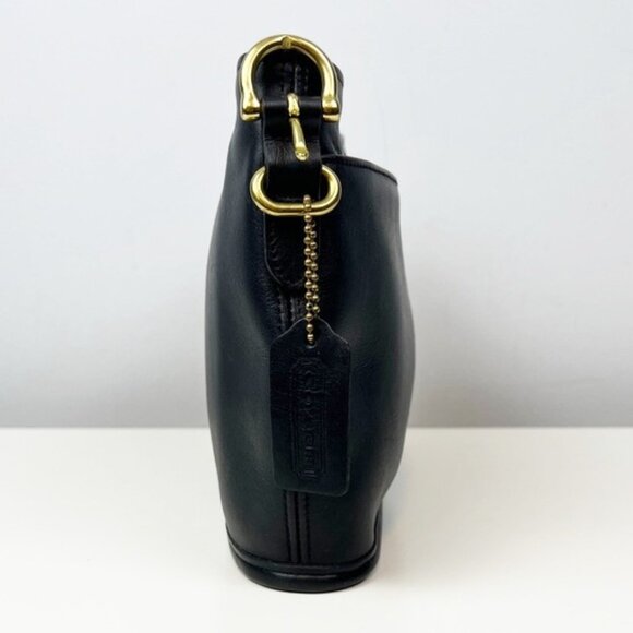 Coach Vintage Equestrian Slim Black Leather "Clutch" Crossbody Bag NO STRAP 9802 - Picture 3 of 16